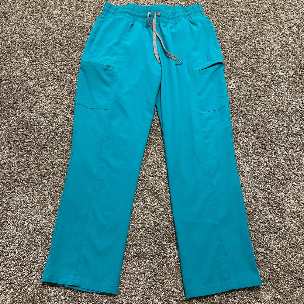 WONDERWINK Women's High Waist Slim Leg Pant 5334 Size MP In Teal Blue